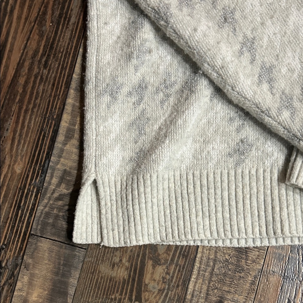 525 America Cream and Gray Crew Neck Sweater - Picture 5 of 5